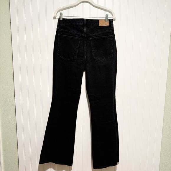 Madewell The Perfect Vintage Flare Jeans Black Denim Size 28 - Picture 5 of 7